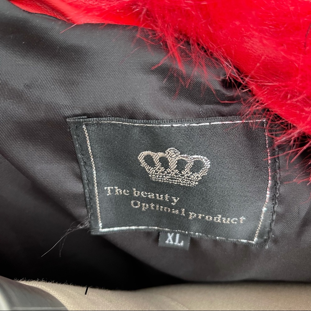 Red Faux Fur Jacket - Picture 4 of 4